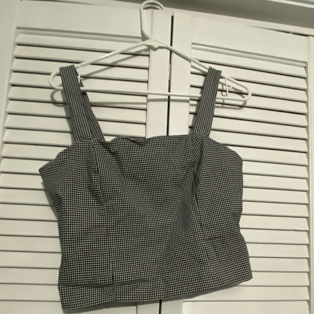 Cupcakes & Cashmere Black and White Tank Top